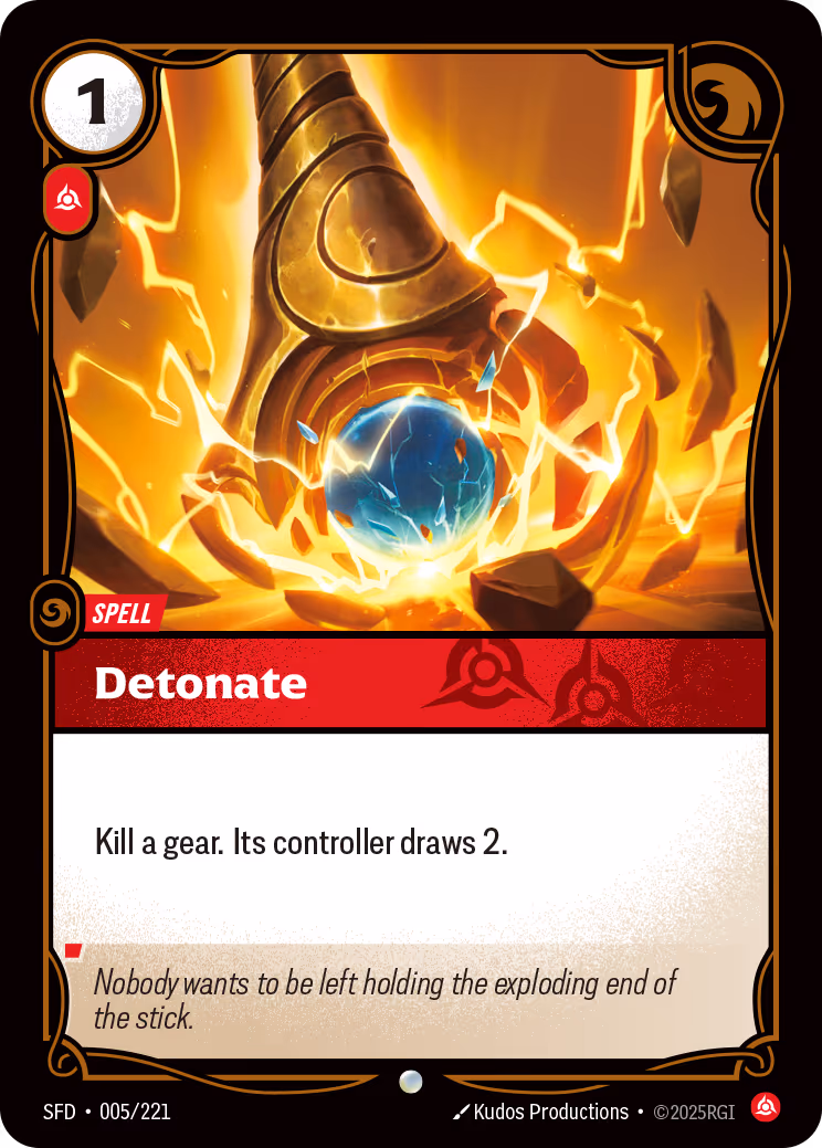 Detonate SFD-005 Riftbound card