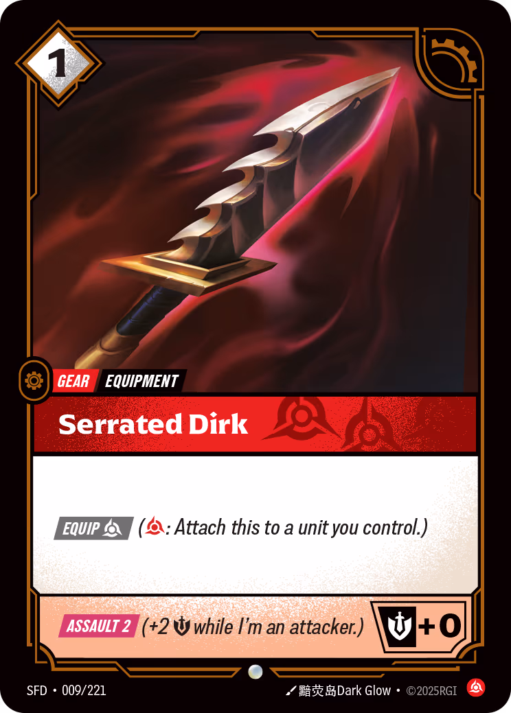 Serrated Dirk SFD-009 Riftbound card
