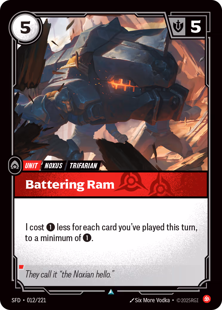 Battering Ram SFD-012 Riftbound card