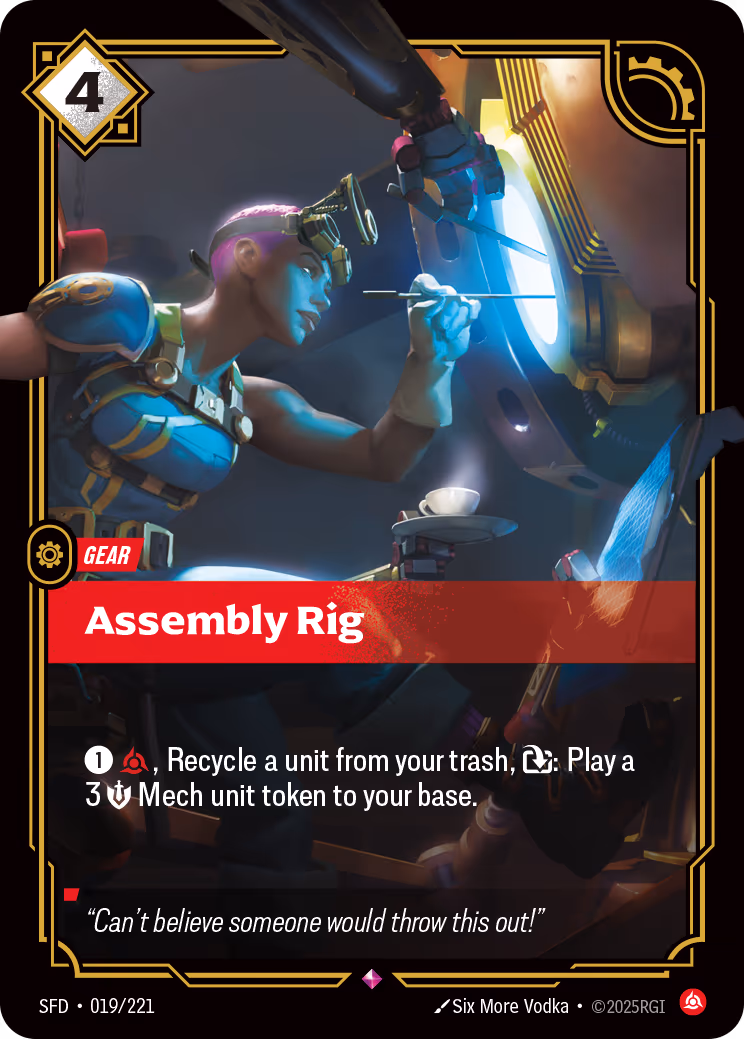 Assembly Rig SFD-019 Riftbound card