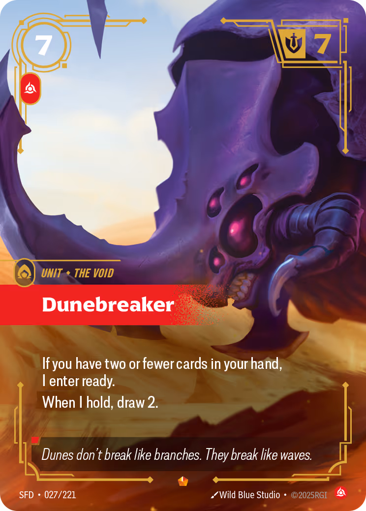 Dunebreaker SFD-027 Riftbound card