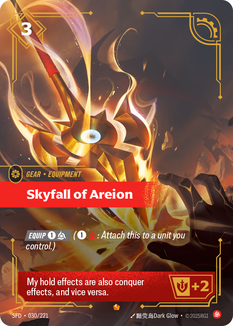 Skyfall of Areion SFD-030 Riftbound card