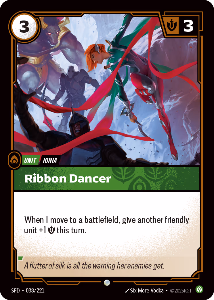 Ribbon Dancer SFD-038 Riftbound card