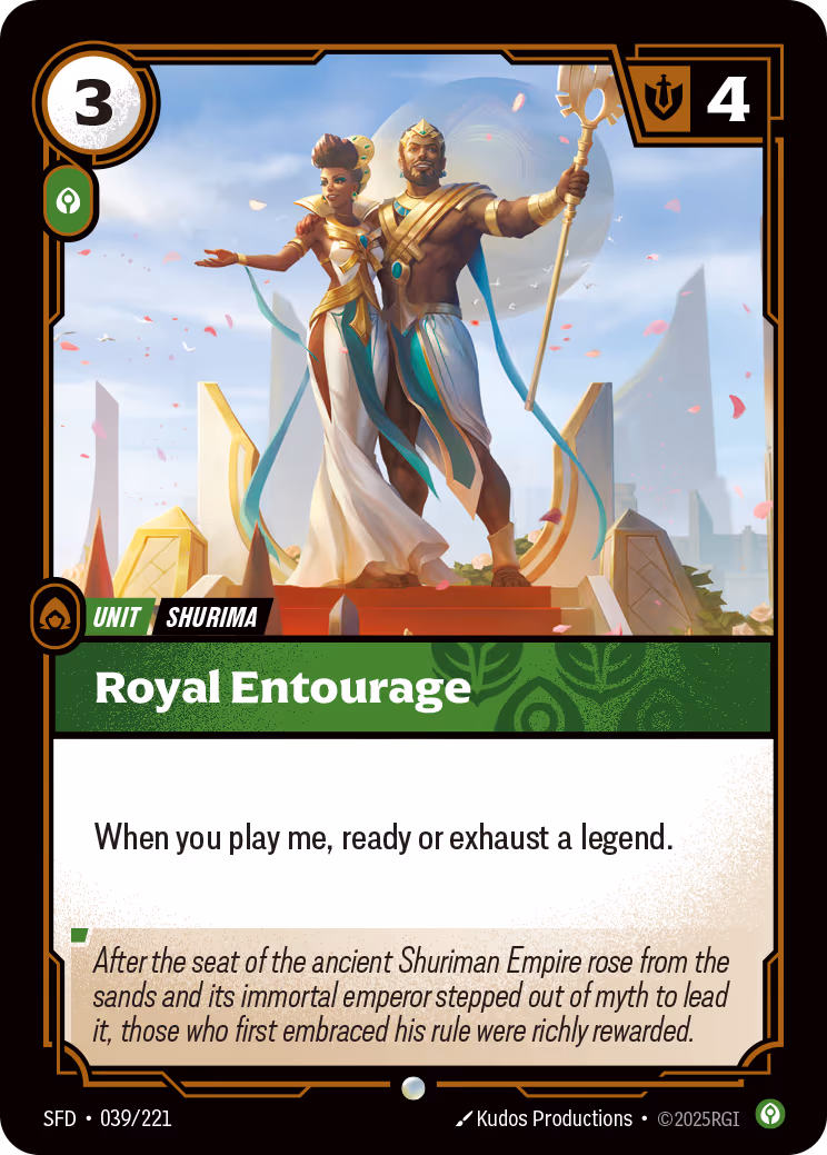 Royal Entourage SFD-039 Riftbound card