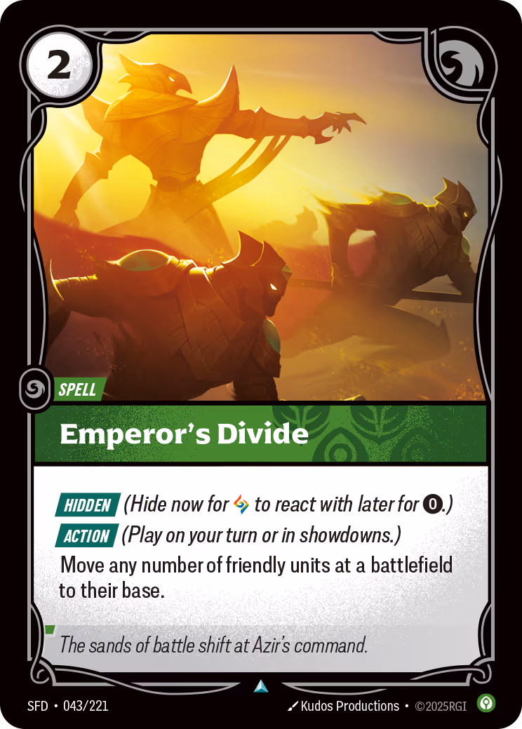 Emperor's Divide SFD-043 Riftbound card