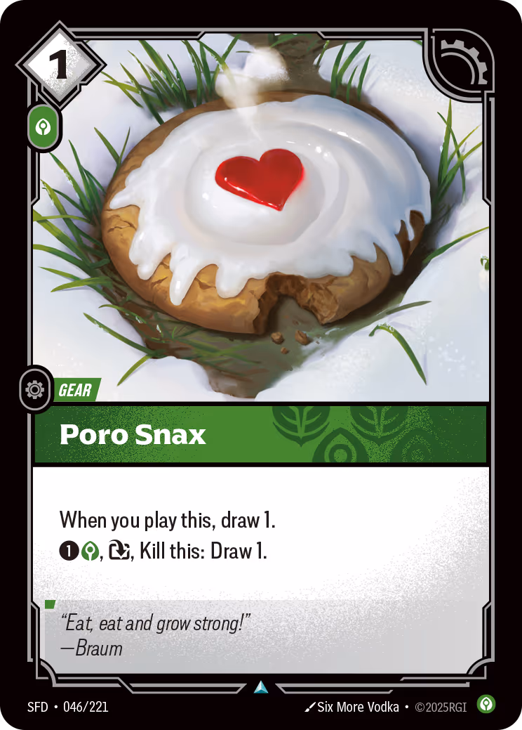Poro Snax SFD-046 Riftbound card