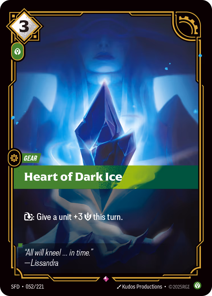 Heart of Dark Ice SFD-052 Riftbound card