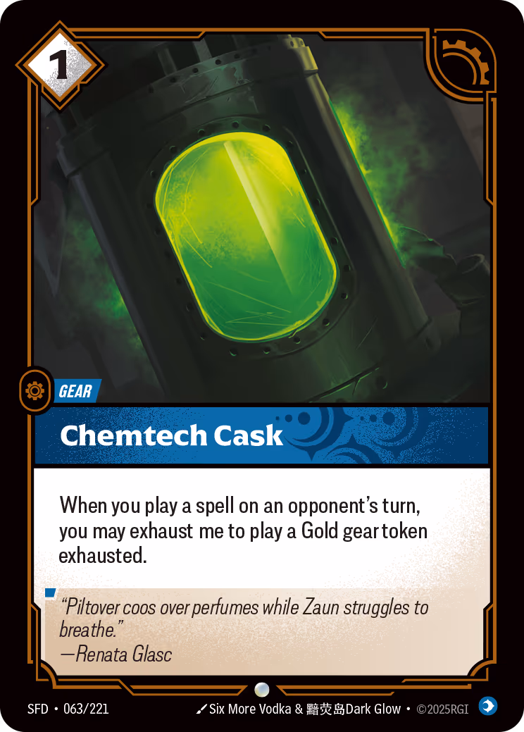 Chemtech Cask SFD-063 Riftbound card