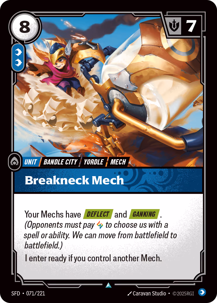 Breakneck Mech SFD-071 Riftbound card