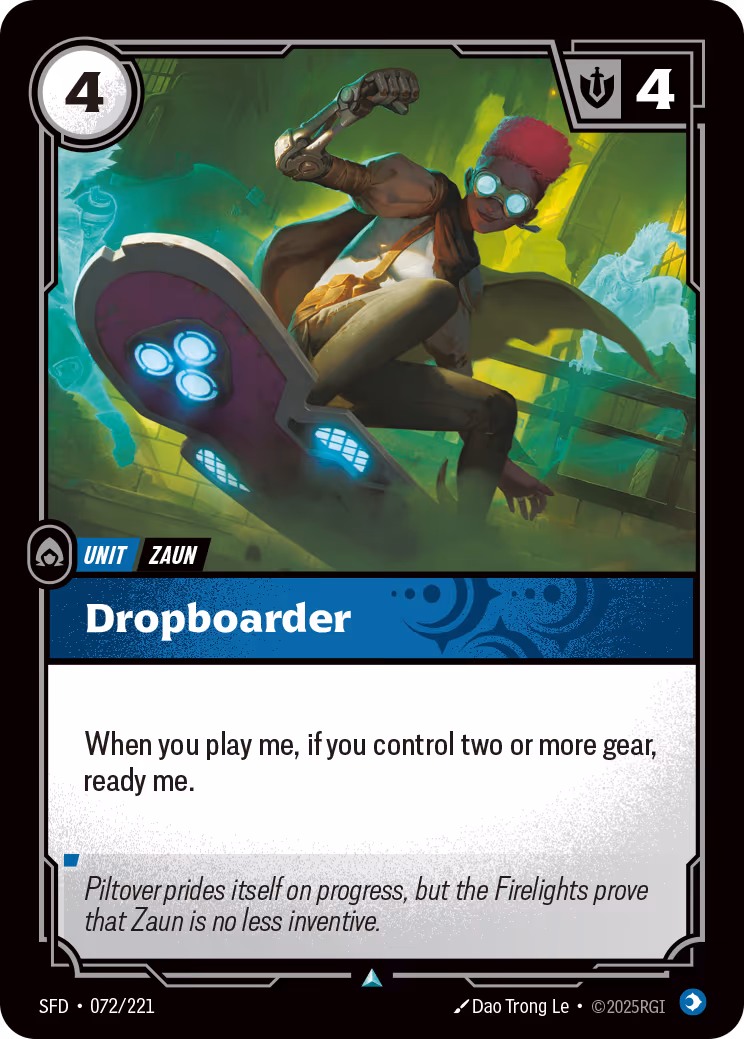 Dropboarder SFD-072 Riftbound card