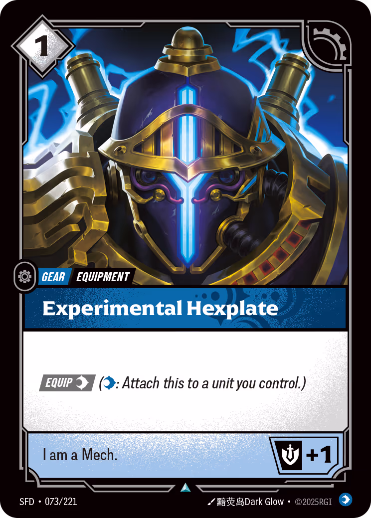 Experimental Hexplate SFD-073 Riftbound card