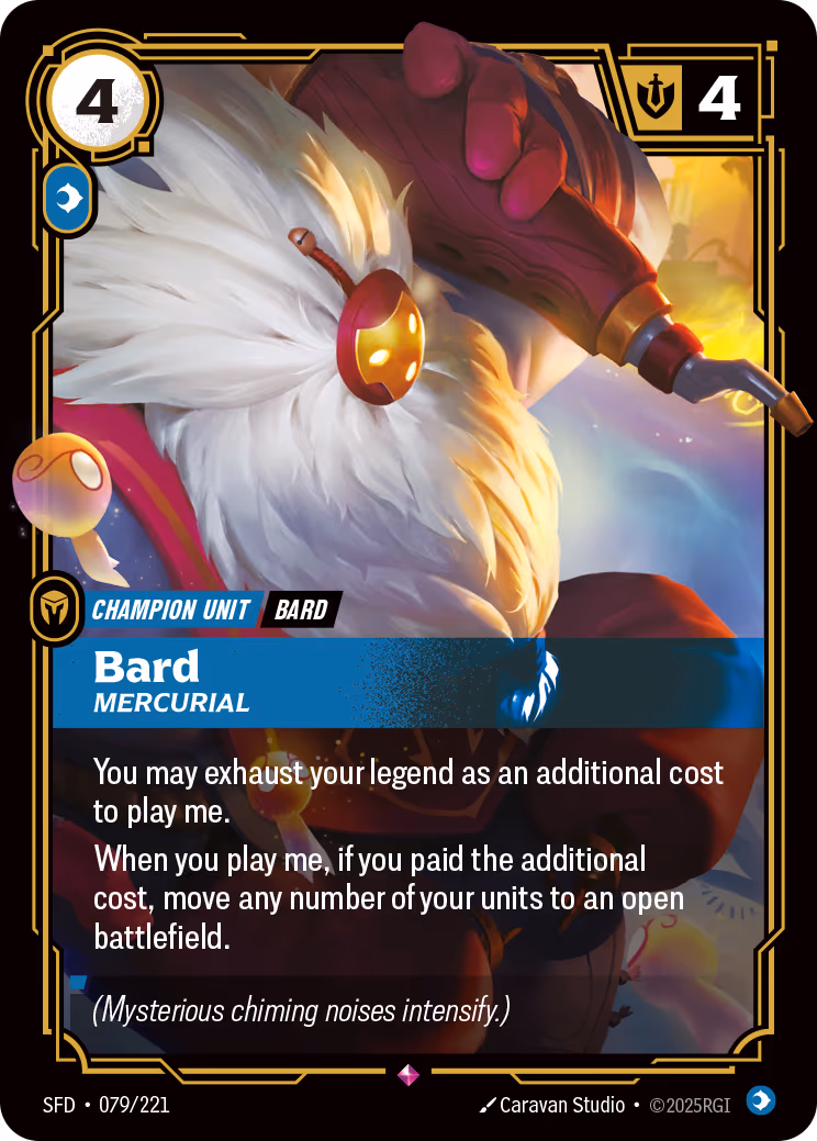 Bard - Mercurial SFD-079 Riftbound card