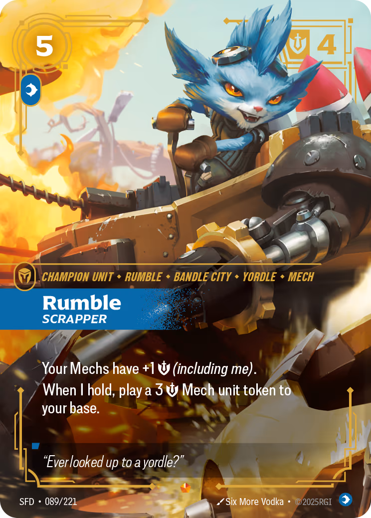 Rumble - Scrapper SFD-089 Riftbound card