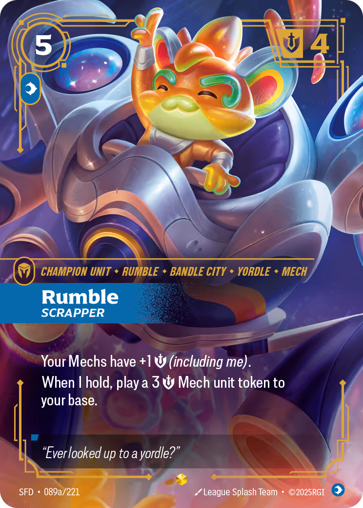 Rumble - Scrapper SFD-089A Riftbound card