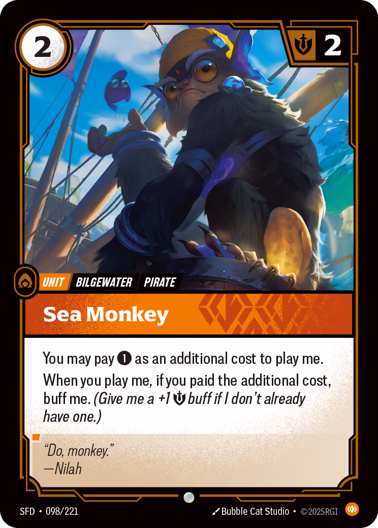 Sea Monkey SFD-098 Riftbound card