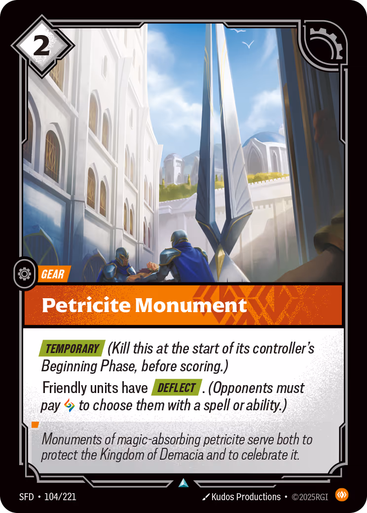Petricite Monument SFD-104 Riftbound card