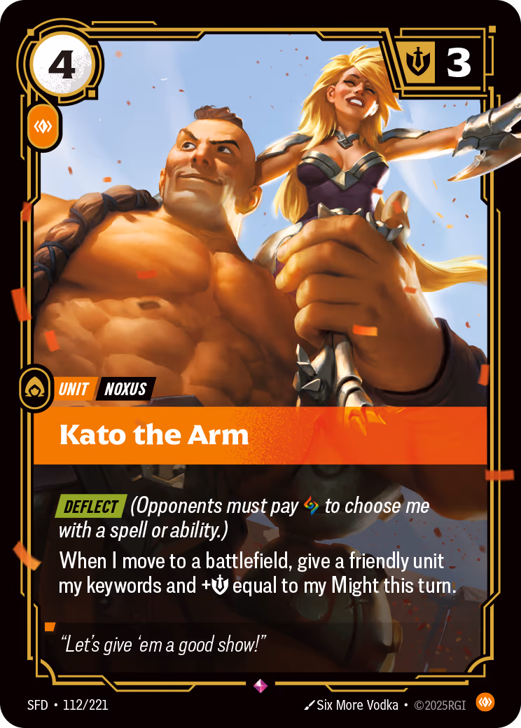 Kato the Arm SFD-112 Riftbound card