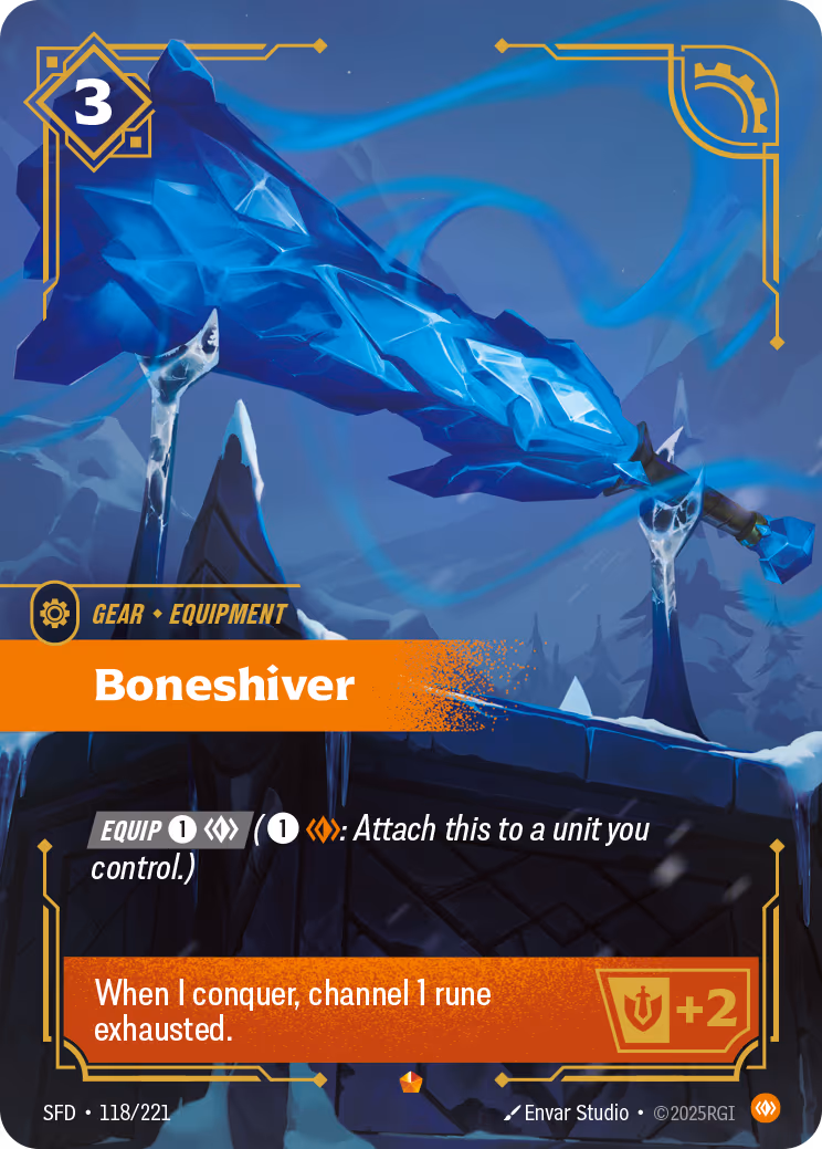 Boneshiver SFD-118 Riftbound card