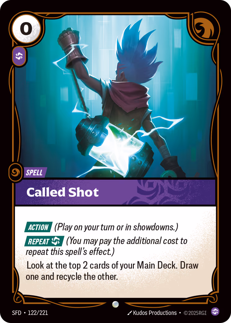 Called Shot SFD-122 Riftbound card