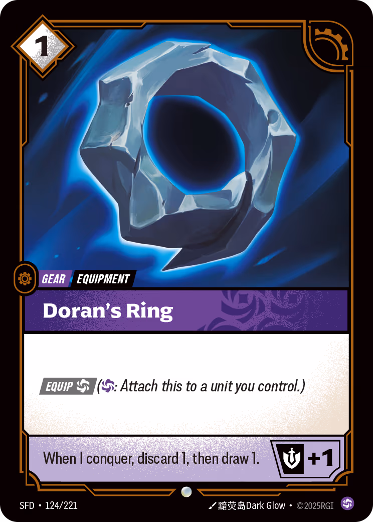 Doran's Ring SFD-124 Riftbound card