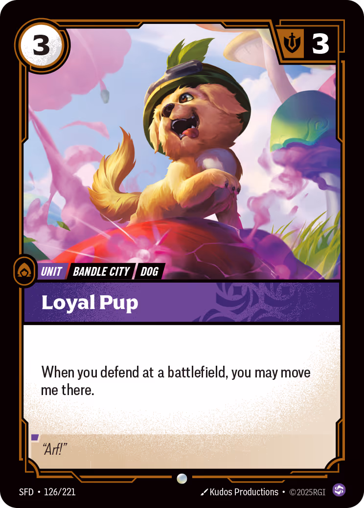 Loyal Pup SFD-126 Riftbound card