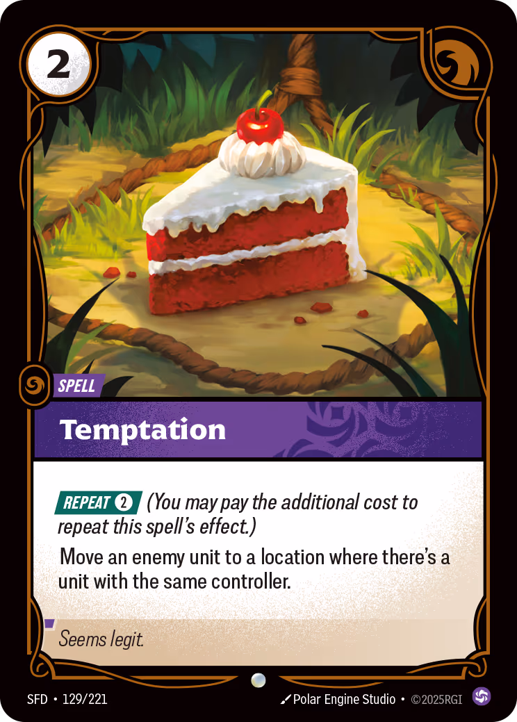 Temptation SFD-129 Riftbound card