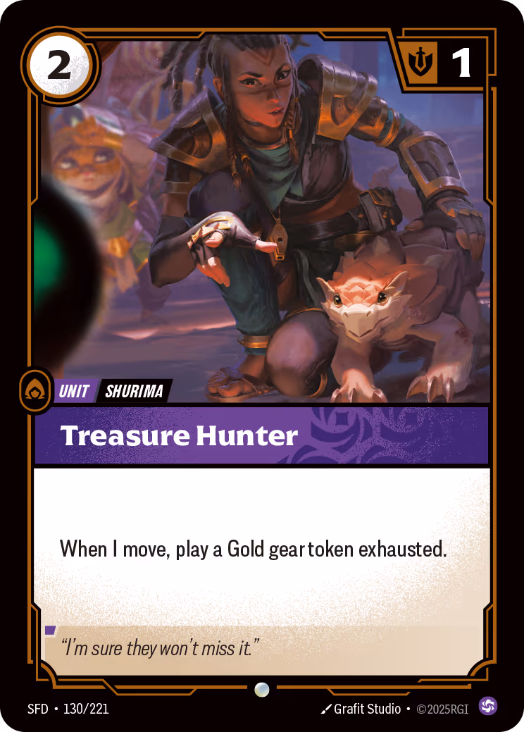 Treasure Hunter SFD-130 Riftbound card