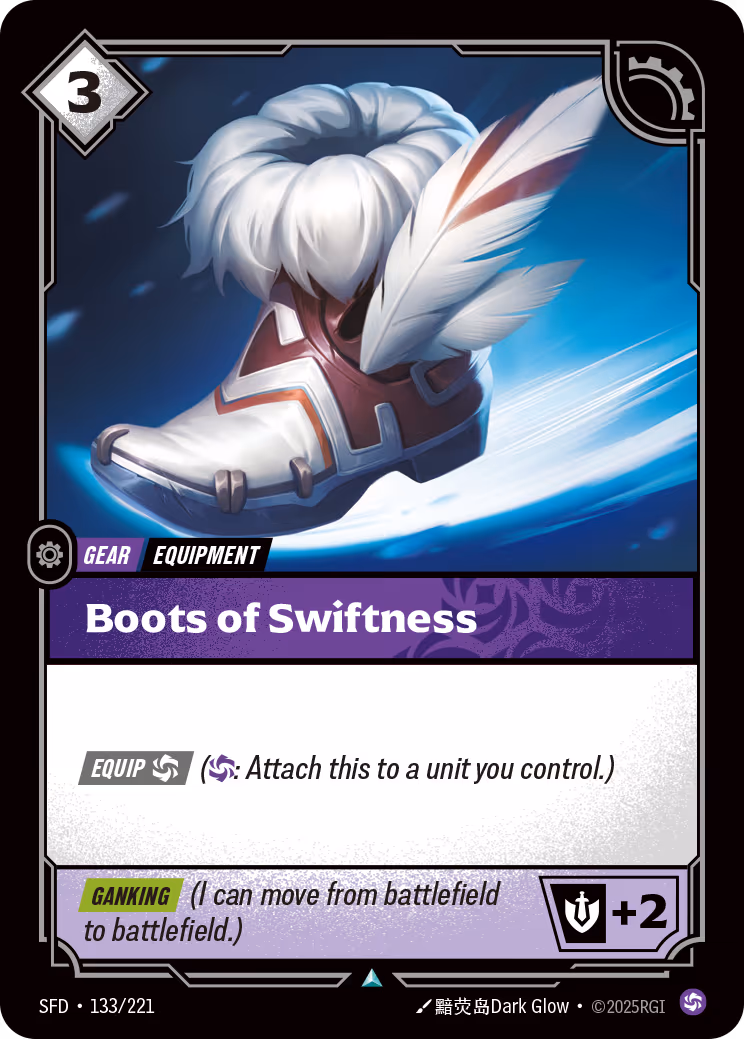 Boots of Swiftness SFD-133 Riftbound card