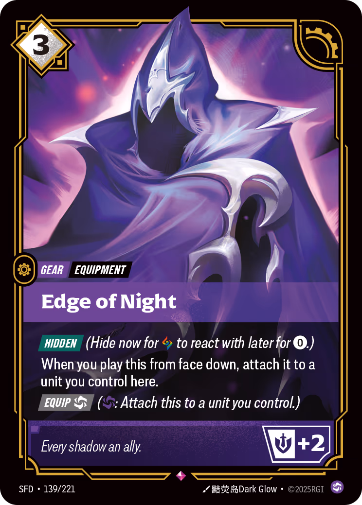Edge of Night SFD-139 Riftbound card