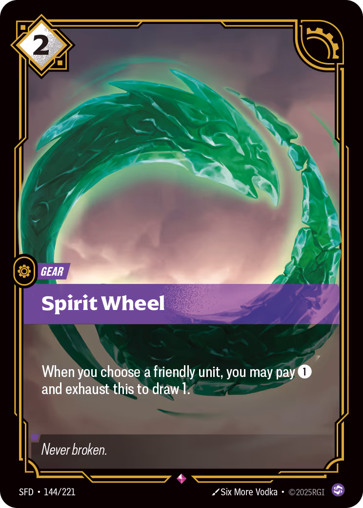 Spirit Wheel SFD-144 Riftbound card