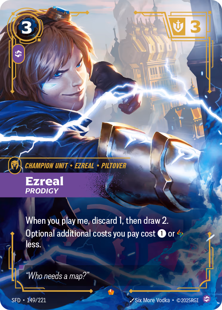 Ezreal - Prodigy SFD-149 Riftbound card