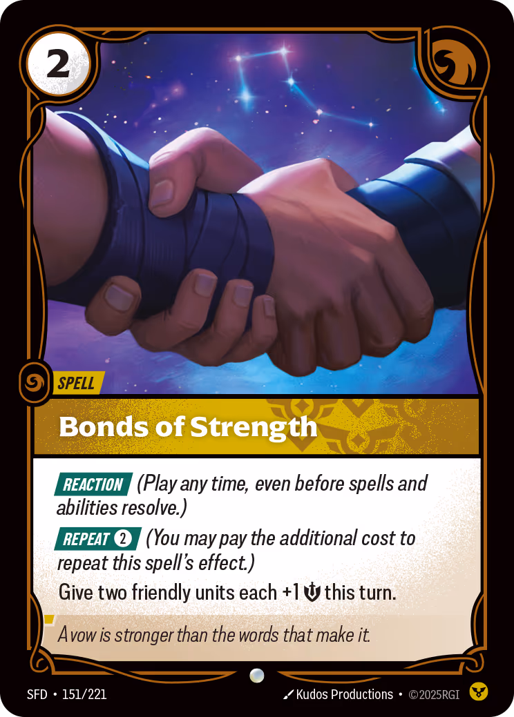 Bonds of Strength SFD-151 Riftbound card