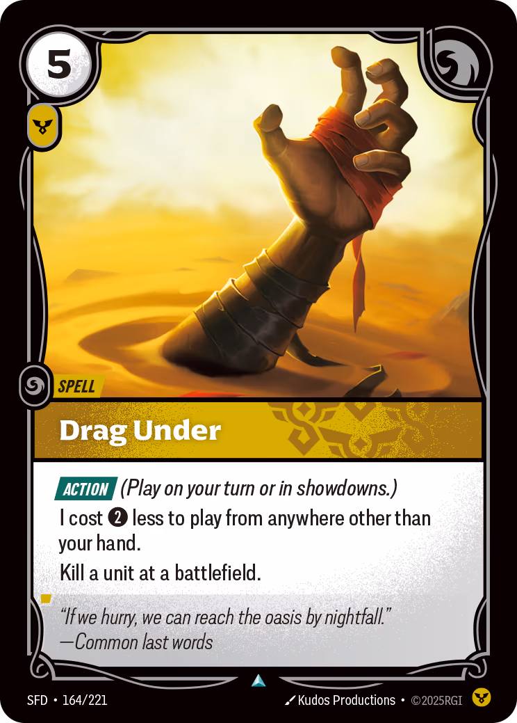 Drag Under SFD-164 Riftbound card