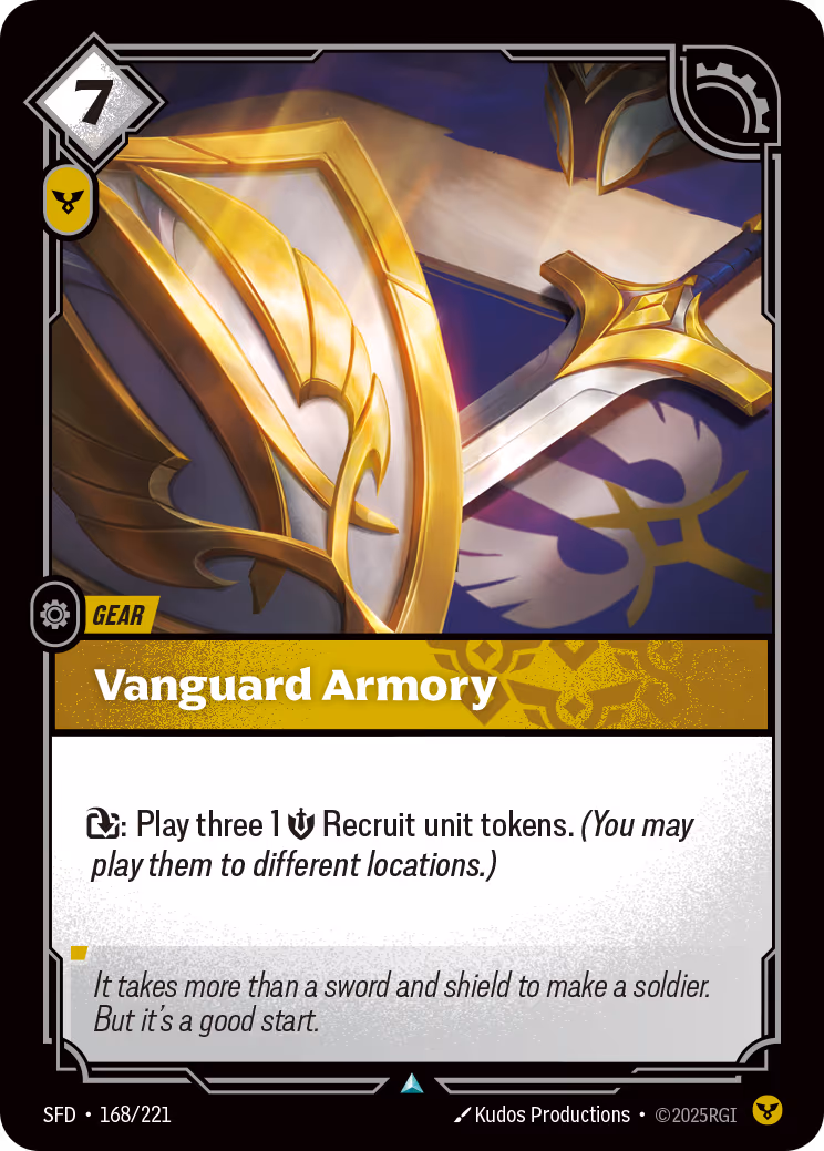 Vanguard Armory SFD-168 Riftbound card