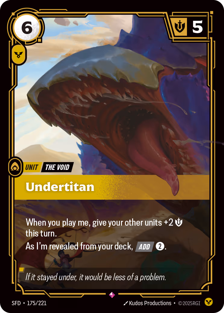 Undertitan SFD-175 Riftbound card