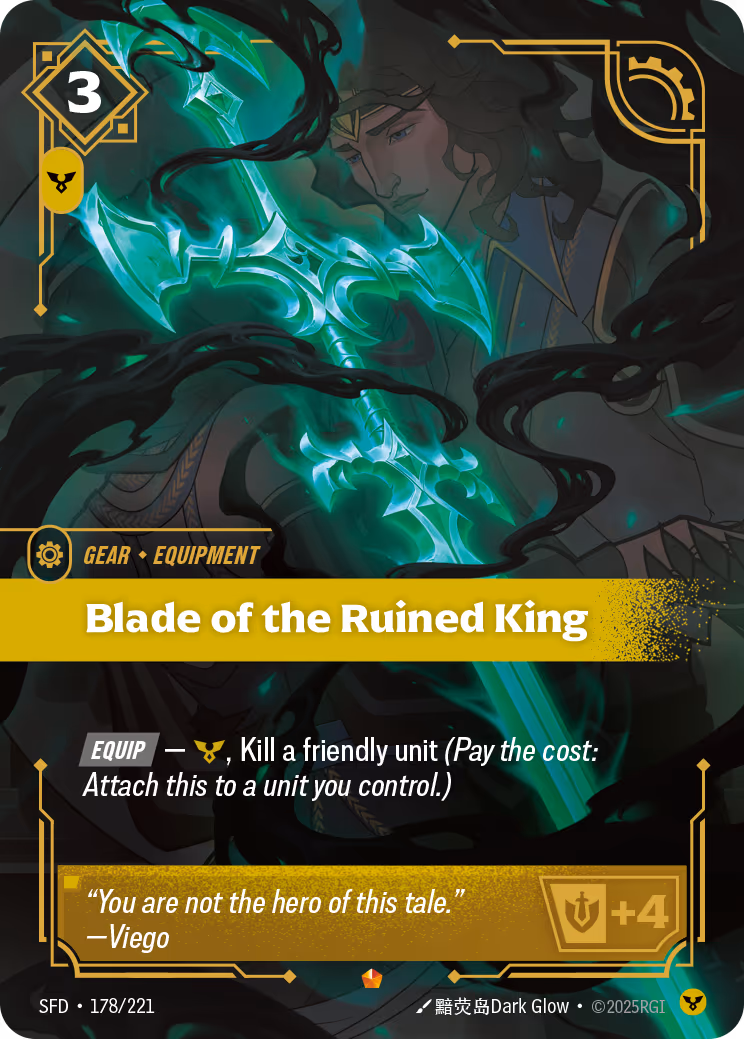 Blade of the Ruined King SFD-178 Riftbound card