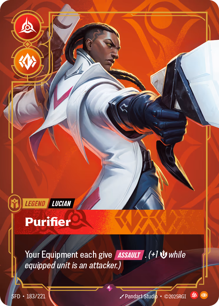 Lucian - Purifier SFD-183 Riftbound card