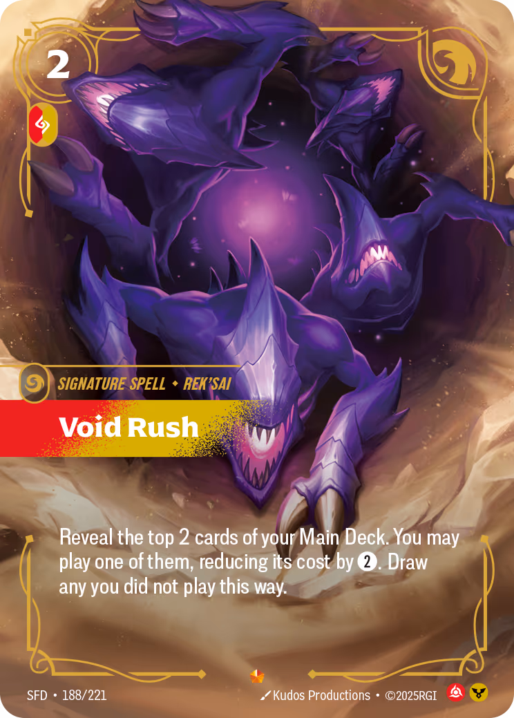 Void Rush SFD-188 Riftbound card