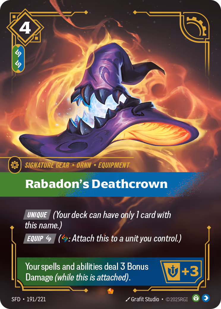 Rabadon's Deathcrown SFD-191 Riftbound card
