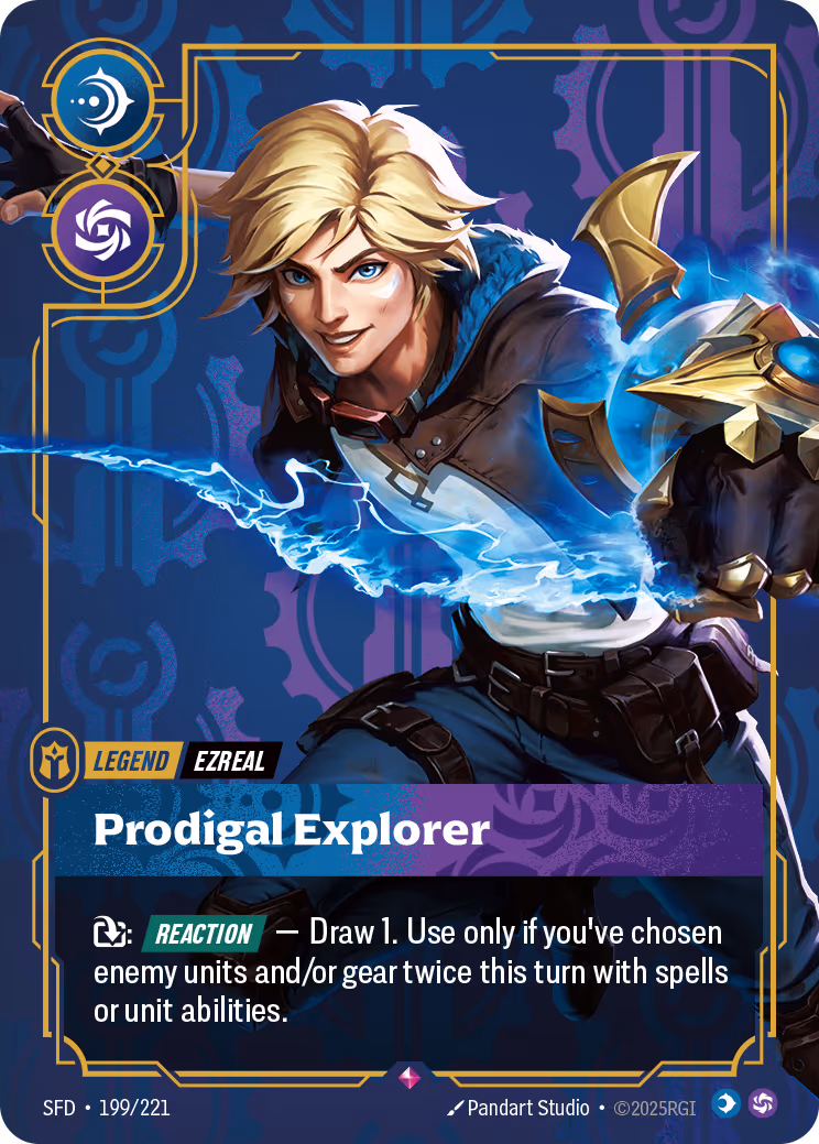 Ezreal - Prodigal Explorer SFD-199 Riftbound card