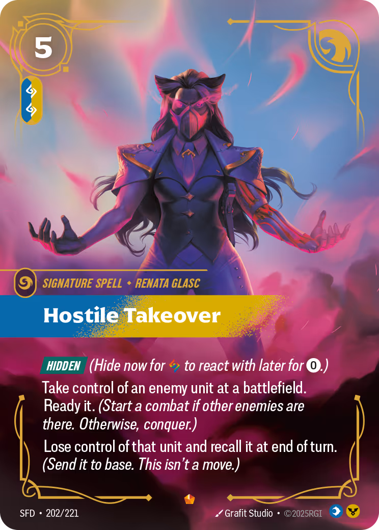 Hostile Takeover SFD-202 Riftbound card
