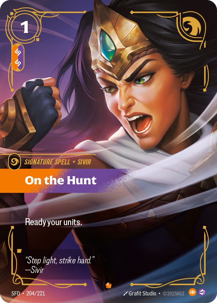 On the Hunt SFD-204 Riftbound card
