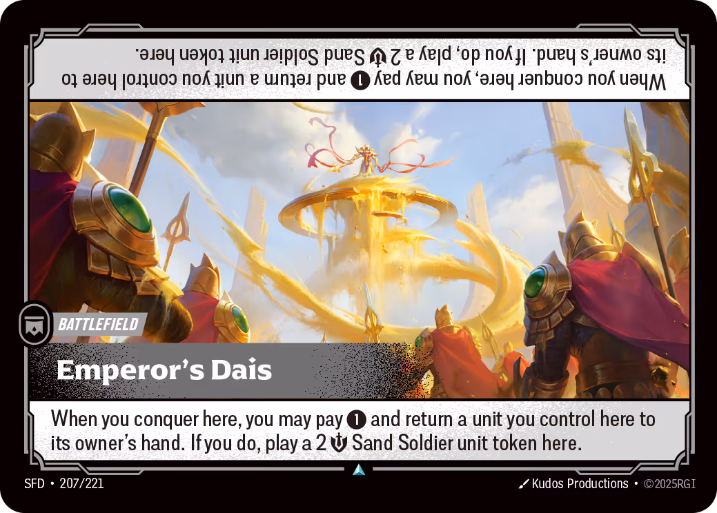 Emperor's Dais SFD-207 Riftbound card