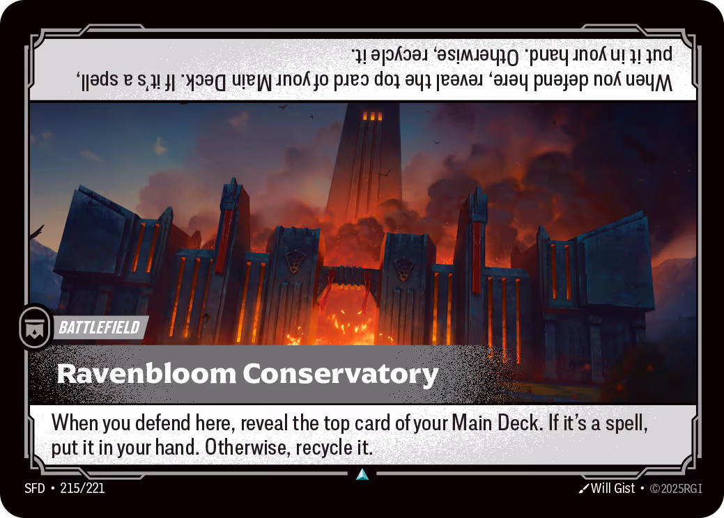 Ravenbloom Conservatory SFD-215 Riftbound card