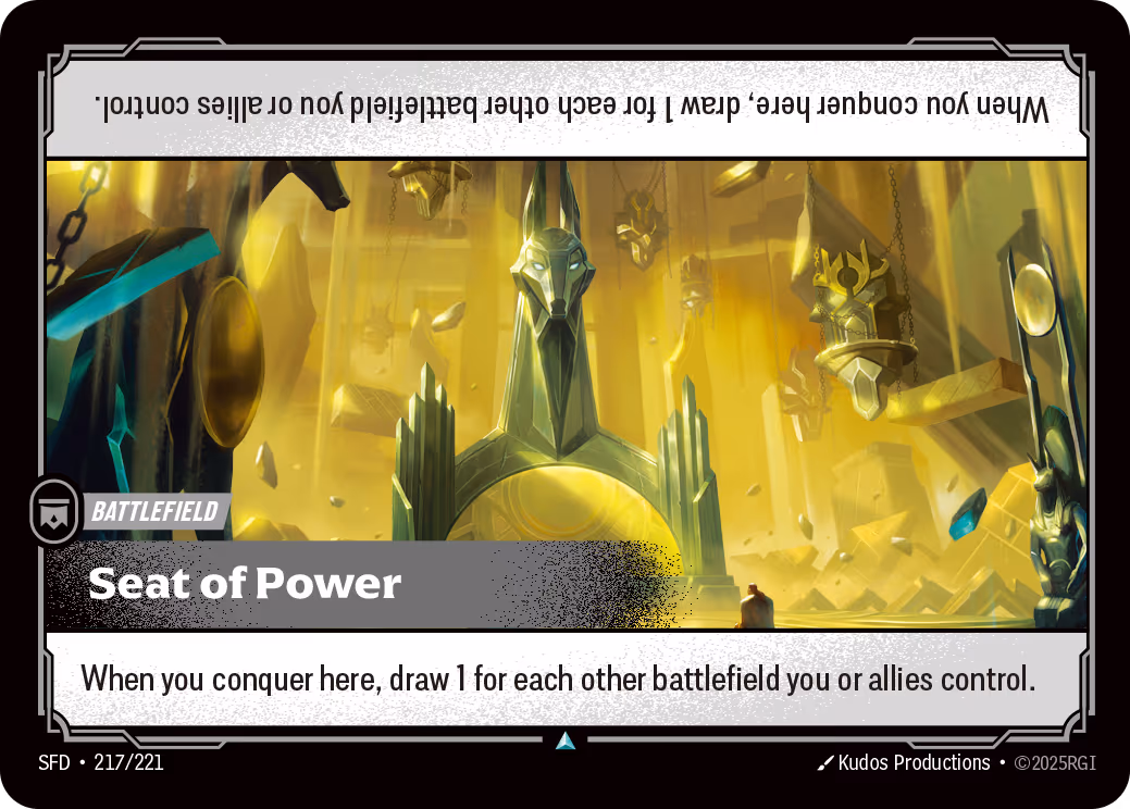 Seat of Power SFD-217 Riftbound card