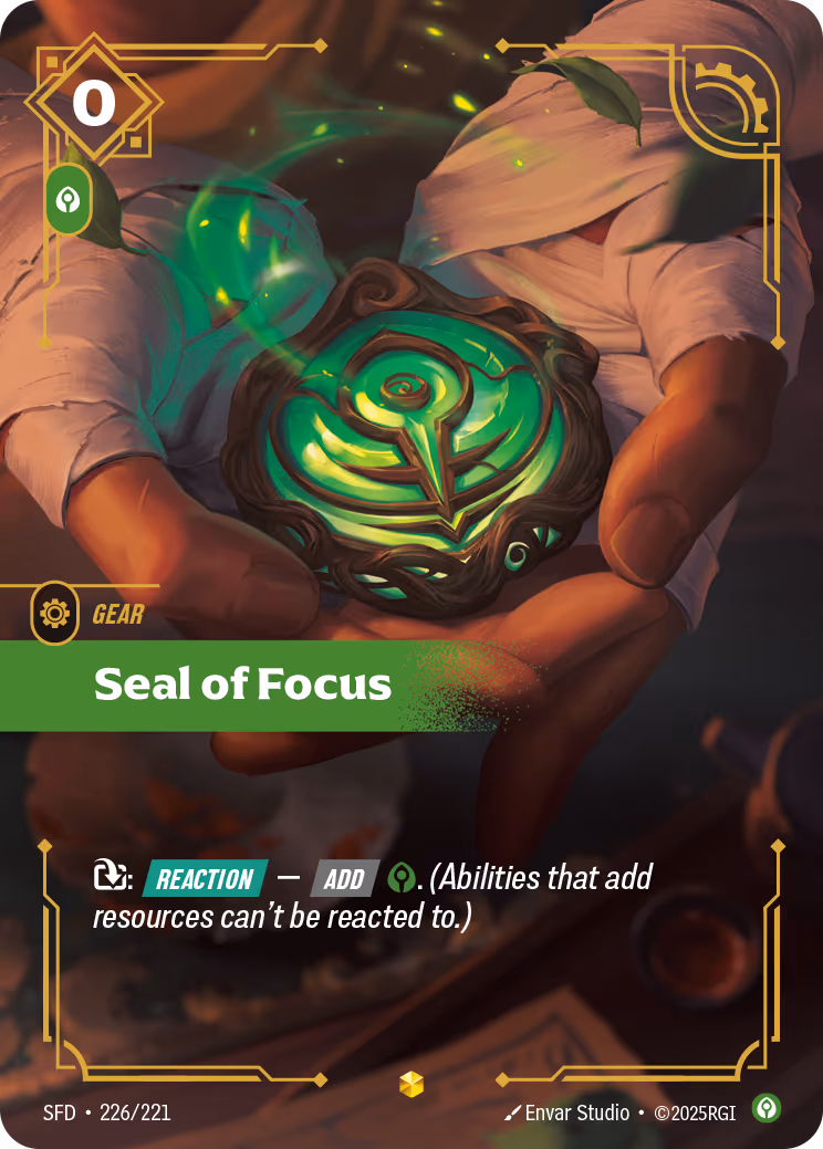 Seal of Focus SFD-226 Riftbound card