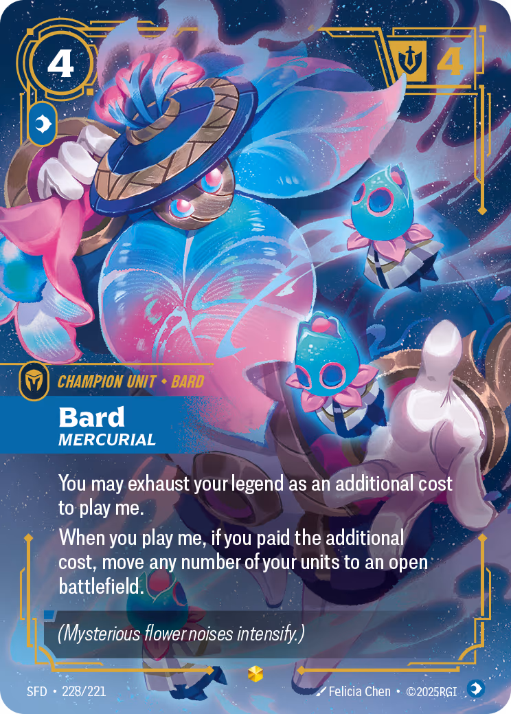 Bard - Mercurial SFD-228 Riftbound card
