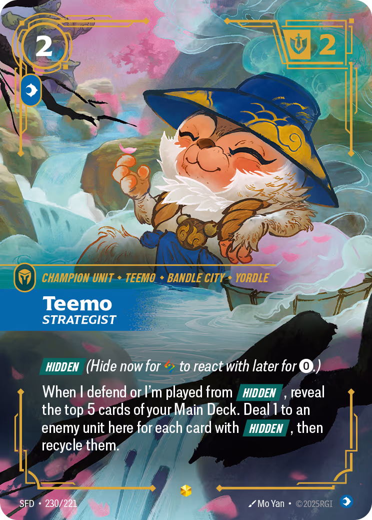 Teemo - Strategist SFD-230 Riftbound card