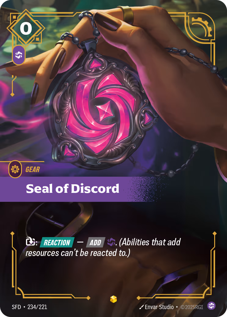 Seal of Discord SFD-234 Riftbound card