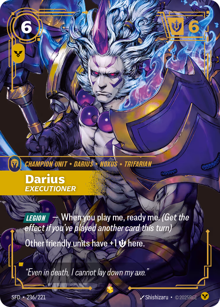 Darius - Executioner SFD-236 Riftbound card